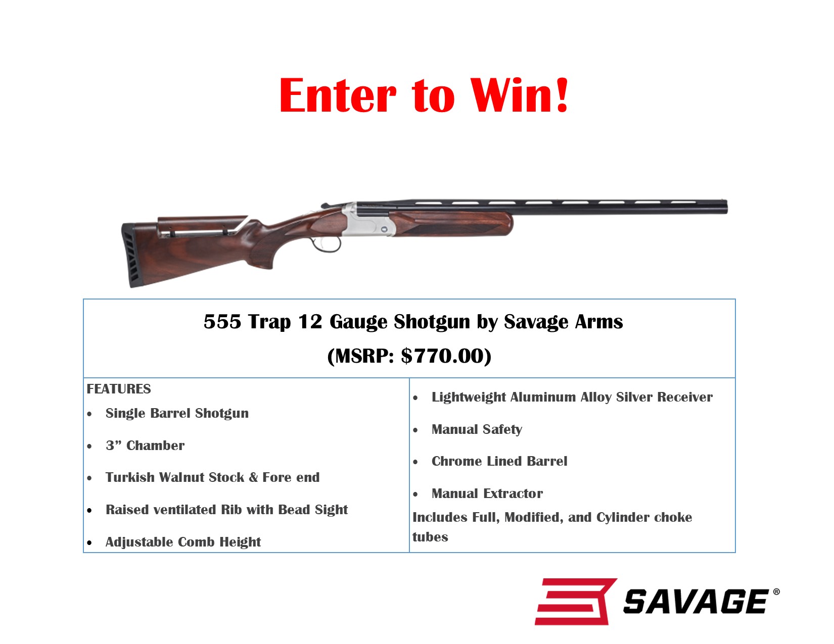 ADC Gun Day | Savage Arms 555 Trap | 12 Gauge